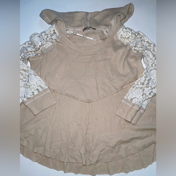 MISS ME JEANS LACE SLEEVED HOODED SWEATER 90s-Y2K BRAND - Picture 1 of 7